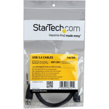 StarTech.com 1m 3 ft Slim Micro USB 3.0 Cable M/M - Left-Angle Micro-USB - USB 3.0 A to Micro B - Angled Micro USB - USB 3.1 Gen 1 (5Gbps)