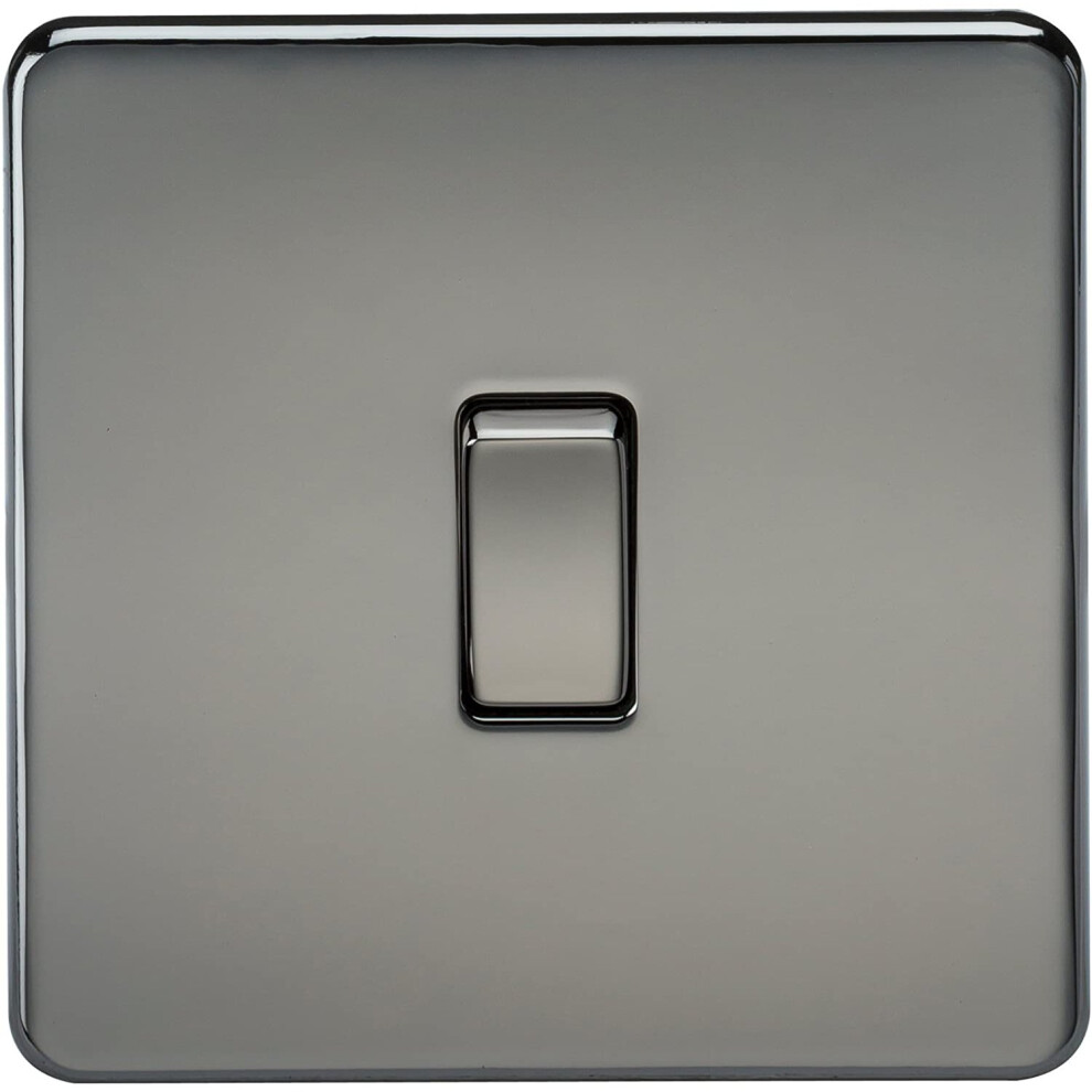 Knightsbridge Sf1200bn Screwless 10 A 1-Gang Intermediate Switch, 230 V, Black Nickel 772040604325
