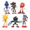 (3) 6Pcs/Set Sonic Hedgehog Pvc Figures Toy Cake Decoration 1