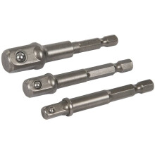Silverline 819713 Socket Driver Set 1/4-inch Hex Shank - 3 Pieces