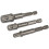Silverline Silverline 819713 Socket Driver Set 1/4-inch Hex Shank - 3 Pieces 1