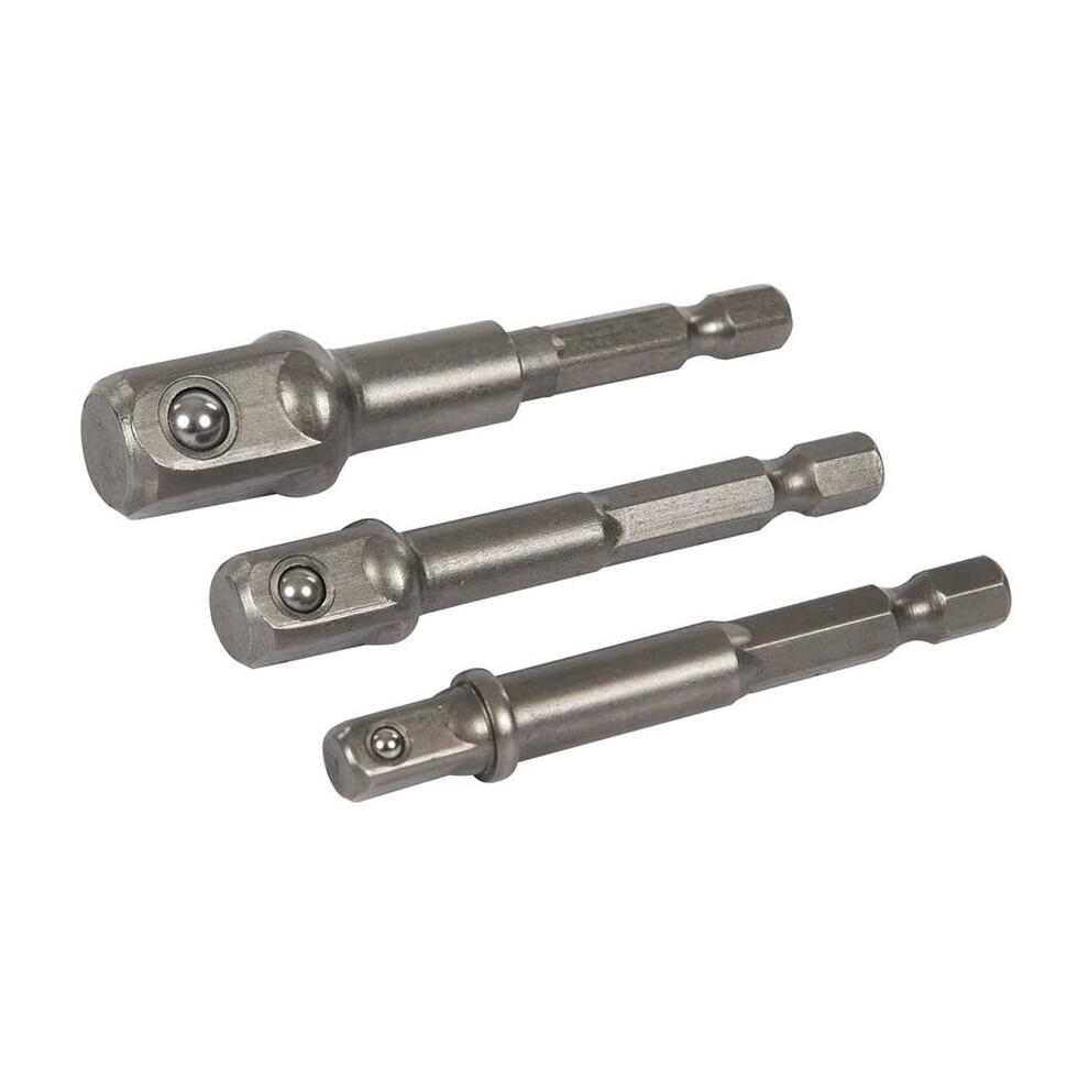 Silverline 819713 Socket Driver Set 1/4-inch Hex Shank - 3 Pieces