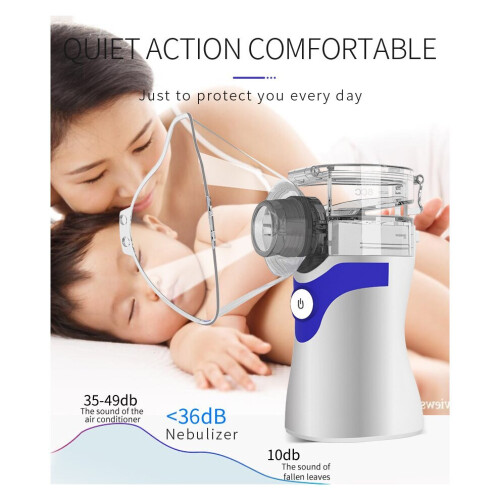 Ranpo (Blue) Portable Handheld Ultrasonic Inhale Nebulizer 2