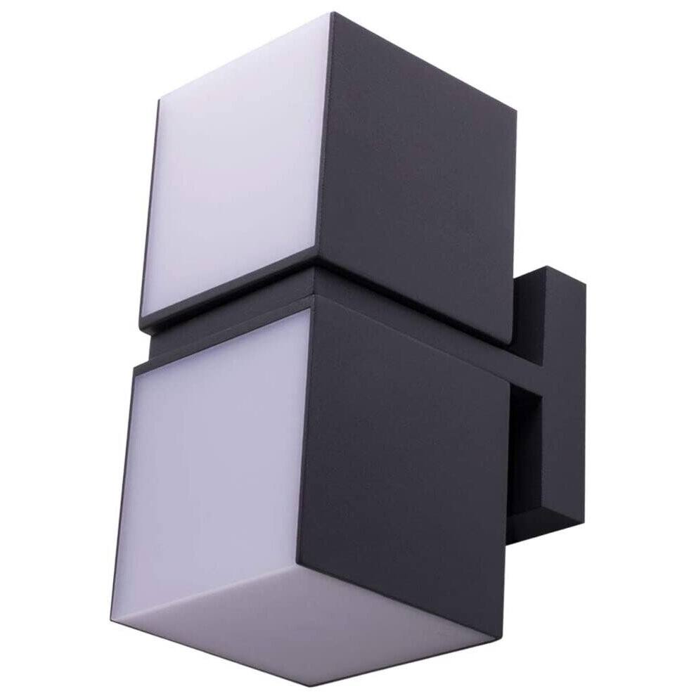 LED Outdoor Wall lamp Patio Spotlight UP Down Cube Aluminum luminaire Adjustable LUTEC 5193801118