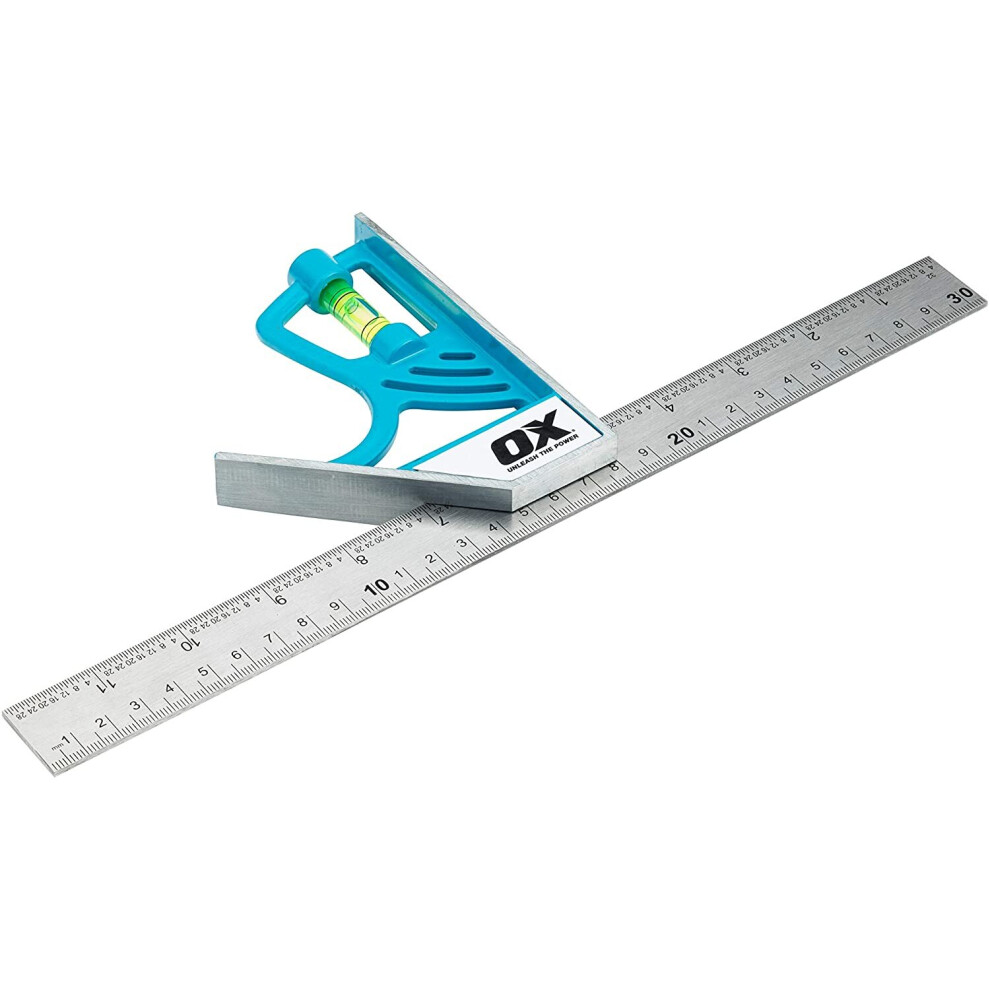 OX Tools OX-P504530 Pro Magnetic Combination Square 300mm / 12in-OX-P504530, 1