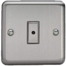 Varilight 1-Gang 1-Way Remote/Tactile Touch Control Master LED Dimmer Light Switch 1 x 0-100W (Max 10 LEDs) Matt Chrome JSE101