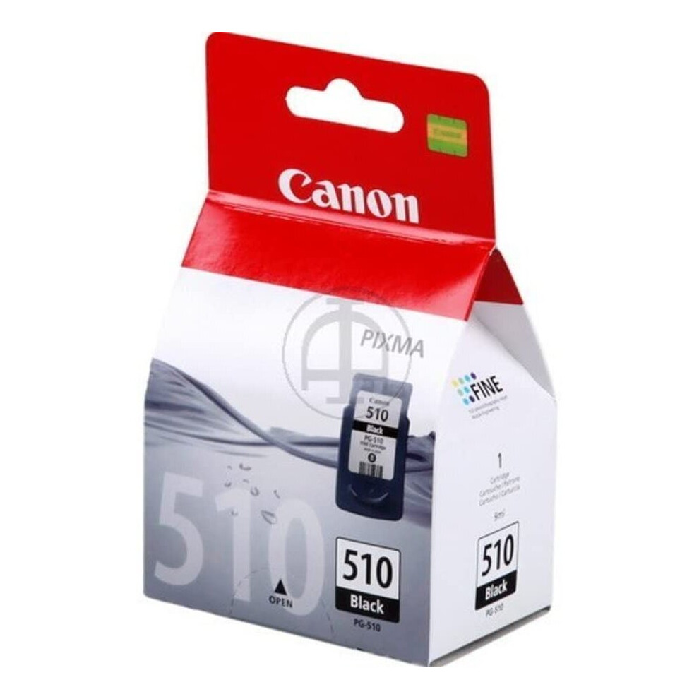 Canon PG-510 Printer Ink Cartridge, 9 ml, Black