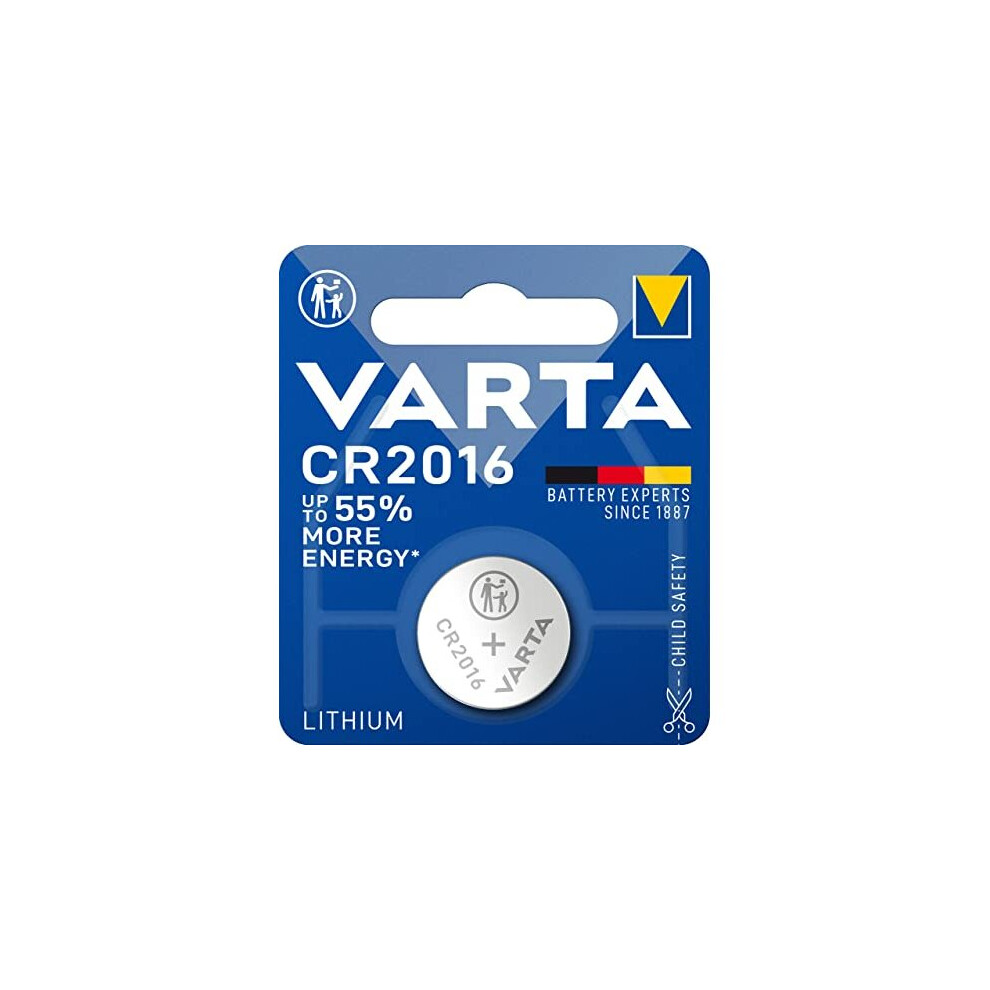 Varta - CR2016 Battery Button Cel 3 Volt