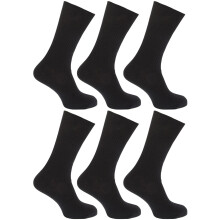 6 paar Heren 100% Katoenen LOOSE Brede Top Geribbelde Niet Elastische Sokken van ALER/UK Maten 6-11 en 11-13