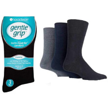 3 paar Sok Shop Heren Diabetische Katoen Rijke Gentle Grip HoneyComb Top Niet Elastische Sokken Maat 6-11