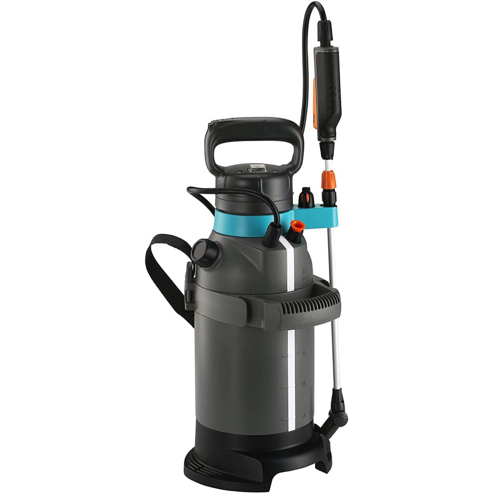 Gardena Easypump Pressure Sprayer 5 L, , Orange, Silver, Metallic Turquoise/Black/Grey