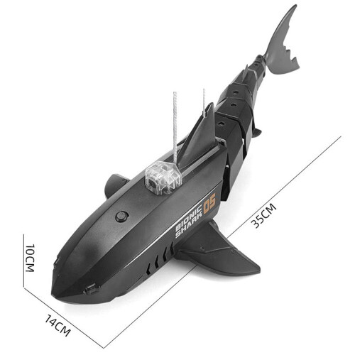 Electric RC Speedboat Simulation Shark Toy Racing Boat  Remote Control 2