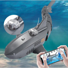 Electric RC Speedboat Simulation Shark Toy Racing Boat Remote Control