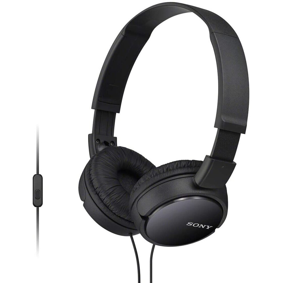 Sony MDR-ZX110AP Stereo Headphone (with In-line microphone) - Black