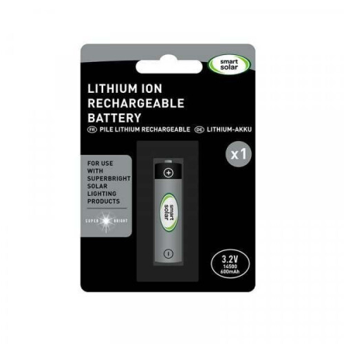 Smart Garden 600 mAH 3.2V Solar Rechargeable Battery 14500 Size