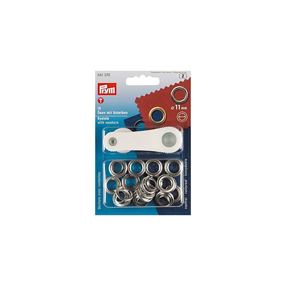 Prym Osculati N. 15 Brass Eyelets 11 Mm Silver