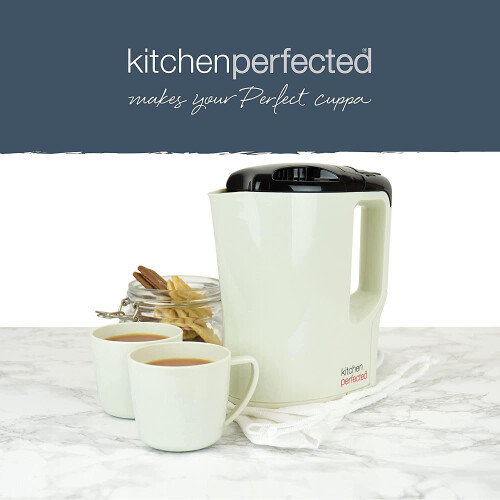 Kitchen Perfected Travel 0.9L Corded Kettle With Two Cups 1