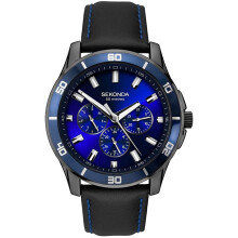 SEKONDA Mens Analogue Classic Quartz Watch with Leather Strap 1634E.27