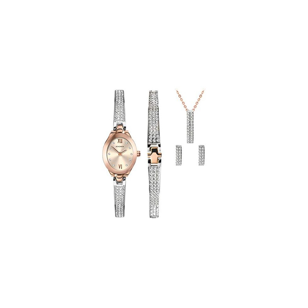 Sekonda Ladies Crystal Rose Christmas Set 2924G