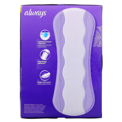 Always Always, Anti-Bunch Xtra Protection Daily Liners, Extra Long, 68 Liners 1