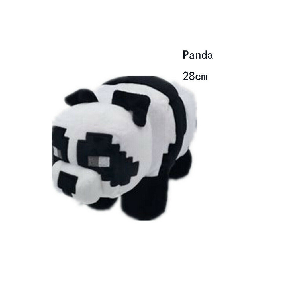 (Panda-25cm) Minecraft Plush Teddies Stuffed Soft Hug Toys Game