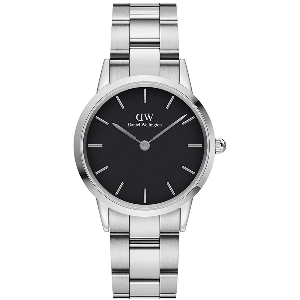 Daniel Wellington Iconic Link, Silver Watch, 32mm, Stainless Steel, For Women