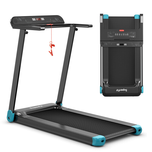 Folding Treadmill Compact Walking Running Machine w/APP Control
