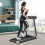 Folding Treadmill Compact Walking Running Machine w/APP Control 8