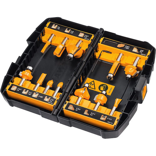 DeWalt DEWALT 12-osainen jyrsinsarja