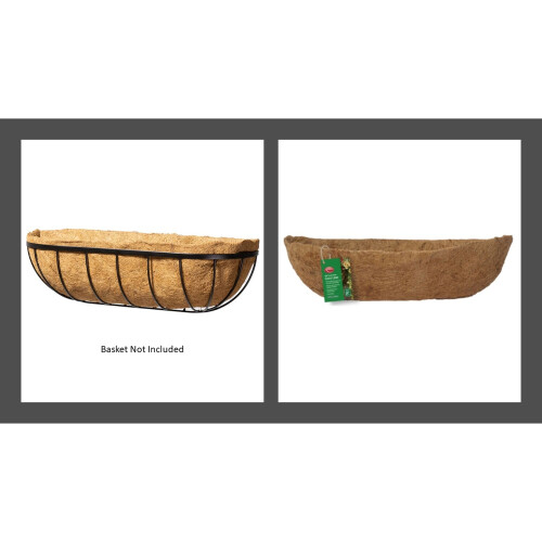 Natural Wall Trough Planter Basket Coco Liner 24 Inch 2
