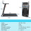 Folding Treadmill Compact Walking Running Machine w/APP Control 9