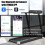 Folding Treadmill Compact Walking Running Machine w/APP Control 5