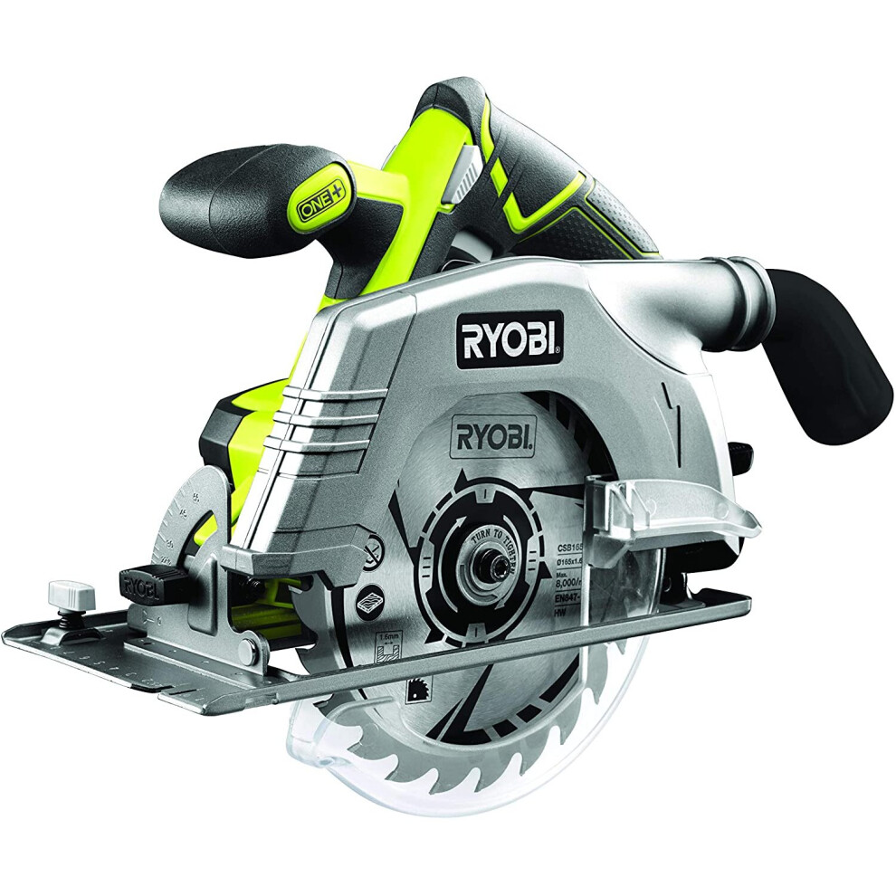 Ryobi R18CS-0 ONE+ 18 V Cordless Circular Saw, 165 Mm (Body Only)