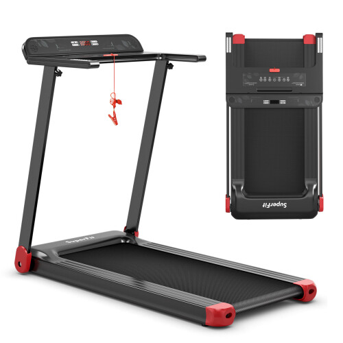Gymax Folding Treadmill Compact Walking Running Machine w/APP Control