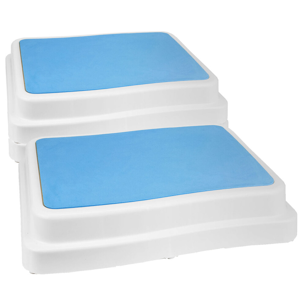 Wistows (3 Steps) Bath Step 10Cm Bathroom Shower Slip Resistant Stackable Stepping Platform Aid