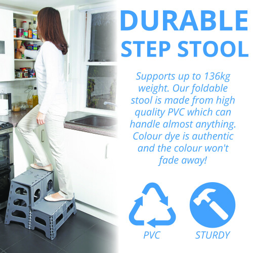 Folding 2-Step Stool | H45xW51xD53cm | Easylife Group 2