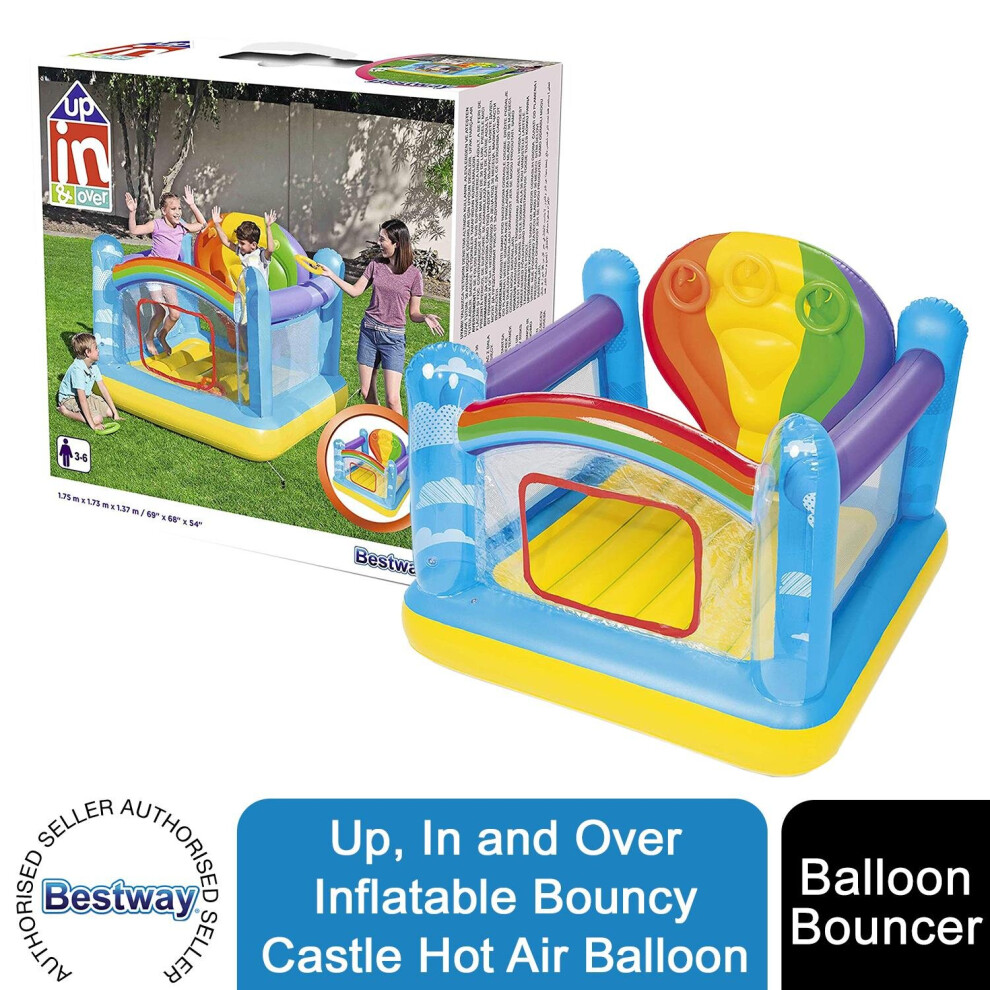 Bestway Up, In And Over Inflatable Bouncy Castle Hot Air Balloon