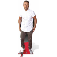 Star Cutouts Ltd CS659 Lifesize Cutout Gary Barlow White Shine, Cardboard, Multi-Colour, 175 x 60 x 175 cm