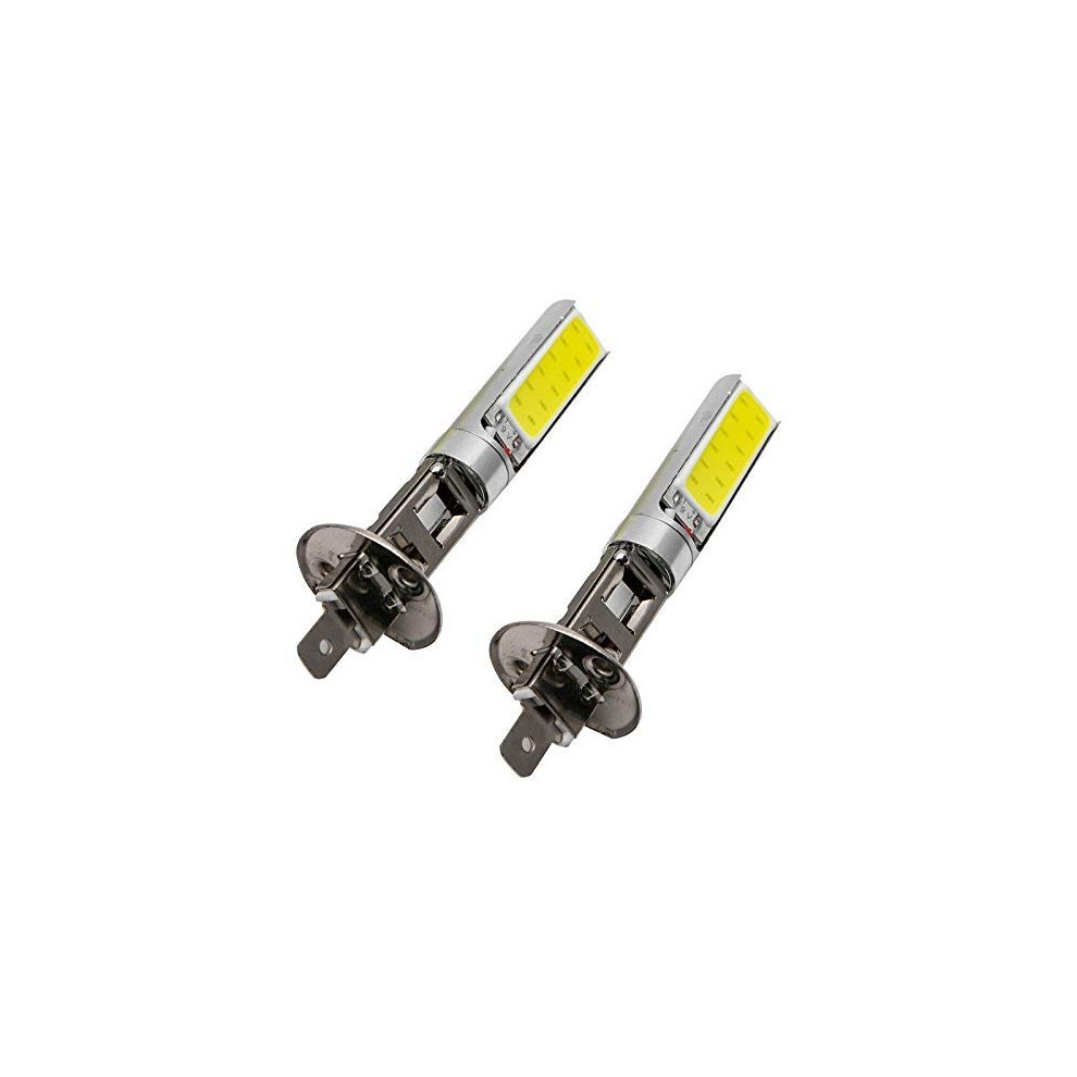 Maso 12V H1 Led Headlight Bulbs 7.5W 6000K Super Bright Fog Lights Daytime Running Lights Xenon Headlights For Auto(Pack Of 2) White 724873596155