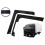 2X Wind Rain Sun Smoke Deflectors Black L Shape For Iveco Euro Cargo 02-08 3