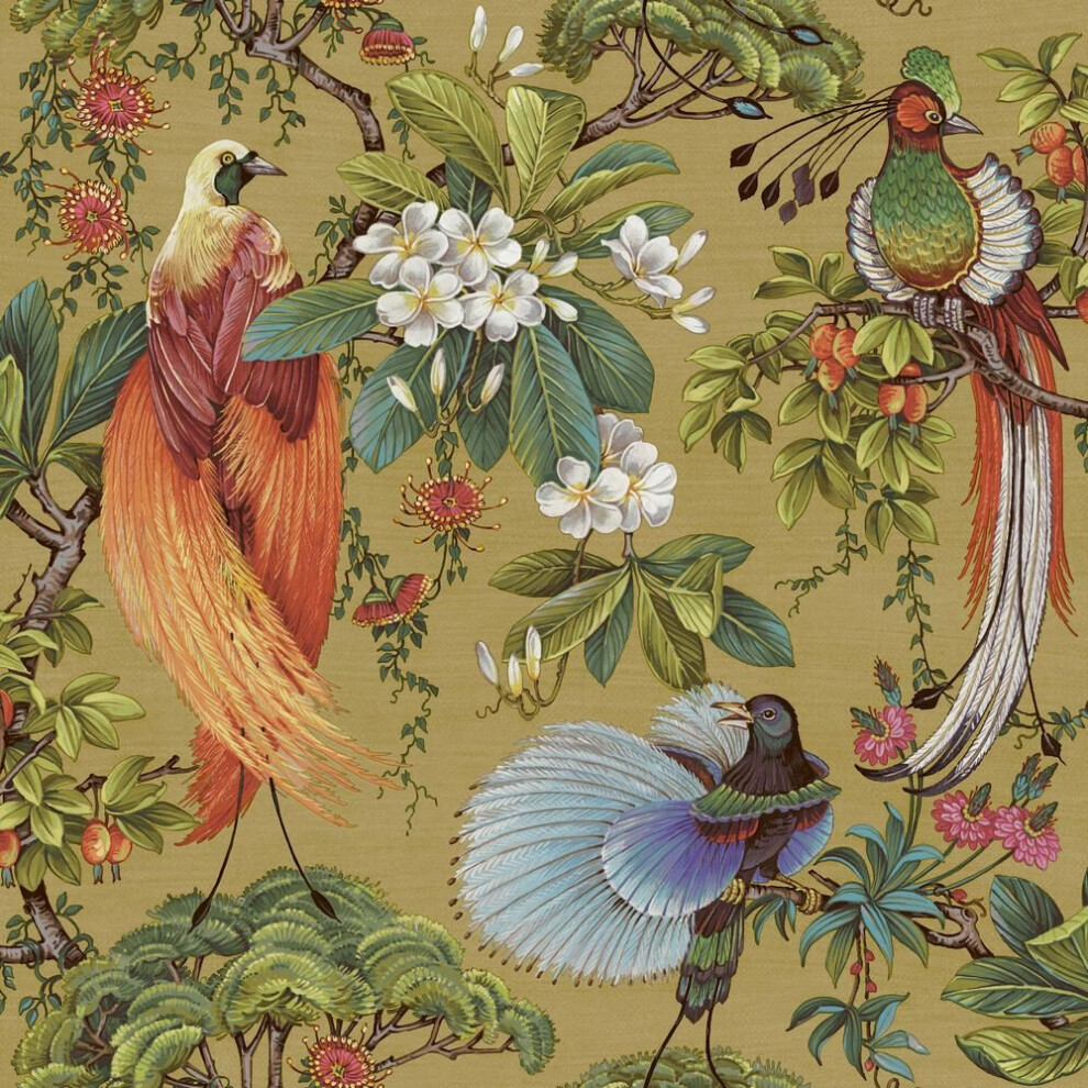 Holden Decor Outside In Songbird Ochre Wallpaper 13151
