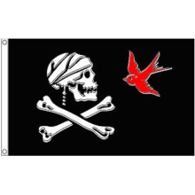 AZ FLAG Pirate Sparrow Flag 3' x 5' - skull Pirates flags 90 x 150 cm - Banner 3x5 ft
