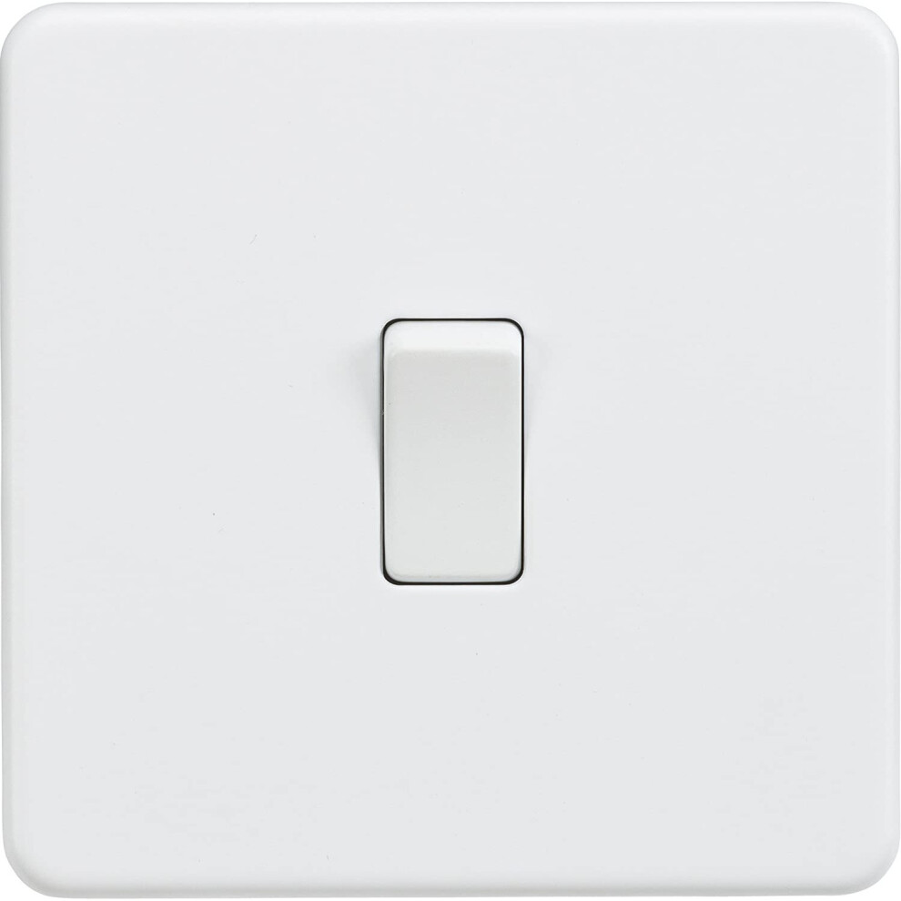 Knightsbridge Sf2000mw Screwless Light Switch, 230 V, Matt White 5060549860577