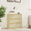 VidaXL vidaXL Solid Pinewood Bedside Cabinet Nightstand End Couch Drawer Cabinet 1