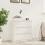 VidaXL vidaXL Solid Pinewood Bedside Cabinet White Nightstand Couch Drawer Cabinet 1