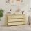 VidaXL vidaXL 2x Solid Pinewood Bedside Cabinets Nightstand Drawer Storage Cabinet 3