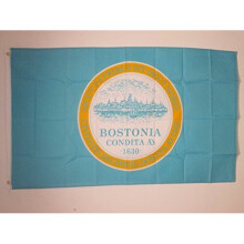 AZ FLAG Boston City Flag 3' x 5' - Massachusetts - USA flags 90 x 150 cm - Banner 3x5 ft