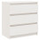 VidaXL vidaXL 2x Solid Pinewood Bedside Cabinets White Bed Drawer Storage Cabinet 6