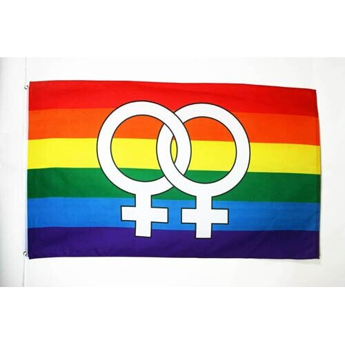 AZ FLAG Rainbow Double Venus Flag 3' x 5' - Lesbian Pride flags 90 x ...