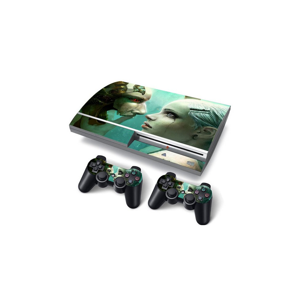 (Robot Eyes) Ps3 Fat Pvc Protective Skin Stickers For Console Red 5056543415257